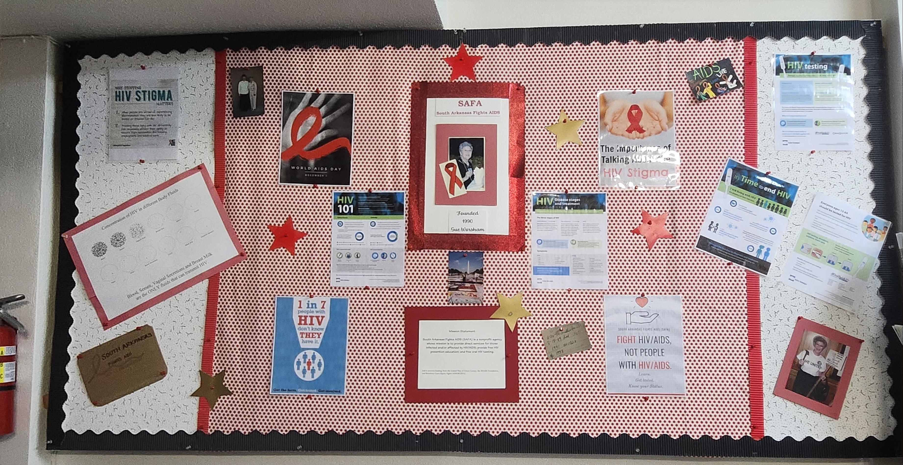 Decorated by the employees from Simmons Bank.